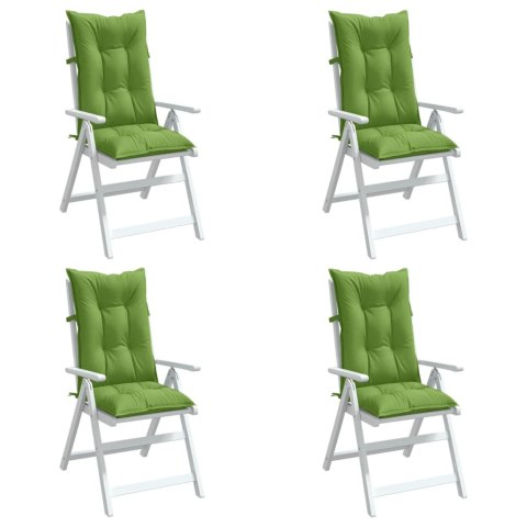 Poduszki na krzesła z wysokim oparciem, 4 szt., zielony melanż Lumarko!