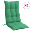 Poduszki na krzesła z wysokim oparciem, 6 szt., zielone Lumarko!