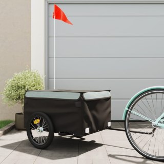 Przyczepka rowerowa, czarno-szara, 45 kg, żelazo Lumarko!