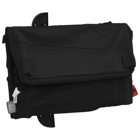 Przyczepka rowerowa dla zwierząt, czarna, 30 kg, żelazo Lumarko!