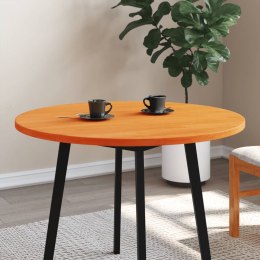 Blat stołu, okrągły, woskowy brąz, Ø90x2,5 cm, drewno sosnowe Lumarko!