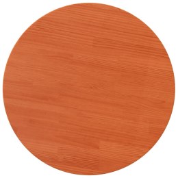 Blat stołu, okrągły, woskowy brąz, Ø90x2,5 cm, drewno sosnowe Lumarko!