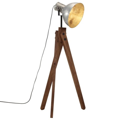 Lampa stojąca, 25 W, srebro vintage, 45x45x120 cm, E27 Lumarko!