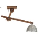 Lampa sufitowa 25 W, srebro vintage, 105x30x65-108 cm, E27 Lumarko!