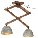 Lampa sufitowa 25 W, srebro vintage, 29x18x85 cm, E27 Lumarko!