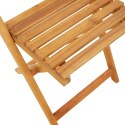 Składane krzesła ogrodowe, 6 szt., zielona tkanina i drewno Lumarko!