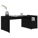 Stolik kawowy, czarny, 90x45x35 cm, materiał drewnopochodny Lumarko!