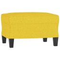 3-osobowa sofa z podnóżkiem, jasnożółty, 180 cm, tkaniną Lumarko!