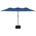 Podwójny parasol ogrodowy, niebieski, 449x245 cm Lumarko!