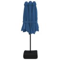 Podwójny parasol ogrodowy, niebieski, 449x245 cm Lumarko!