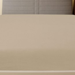 Prześcieradło, taupe, 180x200 cm, dżersej bawełniany Lumarko!