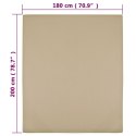Prześcieradło, taupe, 180x200 cm, dżersej bawełniany Lumarko!