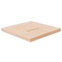 Kwadratowy blat do stolika, 60x60x4 cm, surowe drewno dębowe Lumarko!