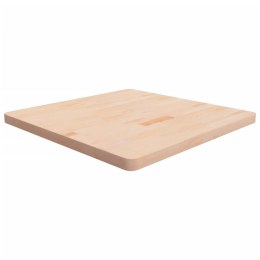 Kwadratowy blat do stolika, 80x80x4 cm, surowe drewno dębowe Lumarko!