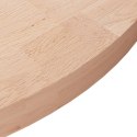 Okrągły blat do stolika, Ø80x4 cm, surowe drewno dębowe Lumarko!