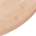 Okrągły blat do stolika, Ø90x2,5 cm, surowe drewno dębowe Lumarko!