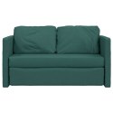 Sofa podłogowa 2-w-1, ciemnozielona, 112x174x55 cm, tkanina Lumarko!