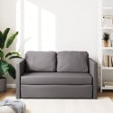 Sofa podłogowa 2-w-1, szara, 112x174x55 cm, sztuczna skóra Lumarko!