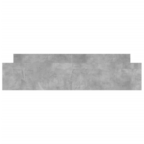 VidaXL Rama łóżka z wezgłowiem i zanóżkiem, szarość betonu, 180x200 cm
