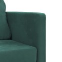 Sofa podłogowa 2-w-1, ciemnozielona, 122x204x55 cm, aksamit Lumarko!
