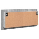 Szafka łazienkowa z lustrem i LED, szary dąb, 100x12x45 cm Lumarko!