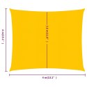 Żagiel przeciwsłoneczny, 160 g/m², żółty, 4x4 m, HDPE Lumarko!