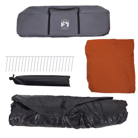 Namiot rodzinny z przedsionkiem, 9-os., szaro-pomarańczowy Lumarko!