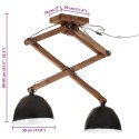 Lampa sufitowa 25 W, czarna, 29x18x85 cm, E27 Lumarko!