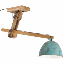 Lampa sufitowa 25 W, postarzany niebieski, 105x30x65-108cm, E27 Lumarko!