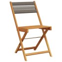 Składane krzesła ogrodowe, 6 szt., szare, lite drewno akacjowe Lumarko!