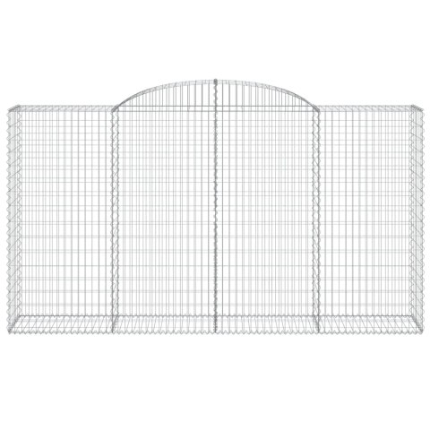 Kosze gabionowe z łukiem, 6 szt., 300x50x160/180 cm, żelazo Lumarko!