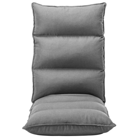 Składane krzesło podłogowe, jasnoszare, tkanina Lumarko!