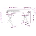 Stolik kawowy z nogami w kształcie litery X, 80x50x40,5 cm Lumarko!