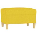 3-osobowa sofa z podnóżkiem, jasnożółty, 180 cm, tkaniną Lumarko!