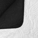 Dwustronna, pikowana narzuta na łóżko, 170x210 cm, czarno-biała Lumarko!