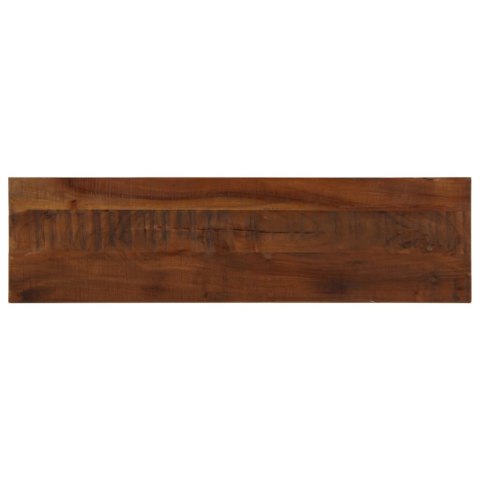 Blat stołu, 110x20x2,5 cm, prostokątny, lite drewno z odzysku Lumarko!