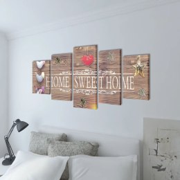 Zestaw obrazów Canvas 100 x 50 cm Sweet Home Lumarko!