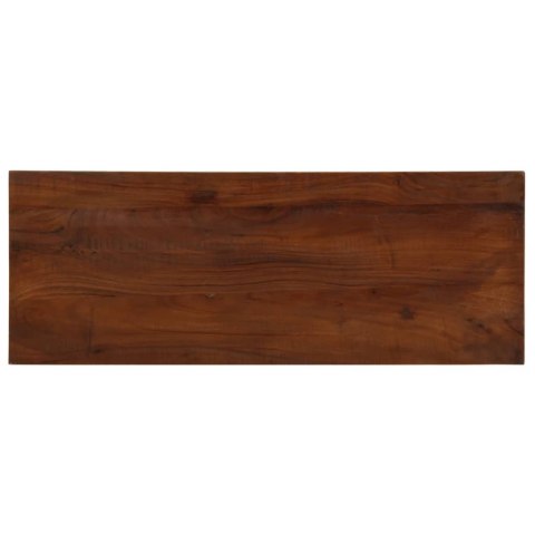 Blat stołu, 80x20x2,5 cm, prostokątny, lite drewno z odzysku Lumarko!