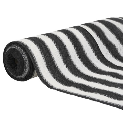 Siatka cieniująca, antracytowo-biała, 1x10 m, HDPE, 75 g/m² Lumarko!