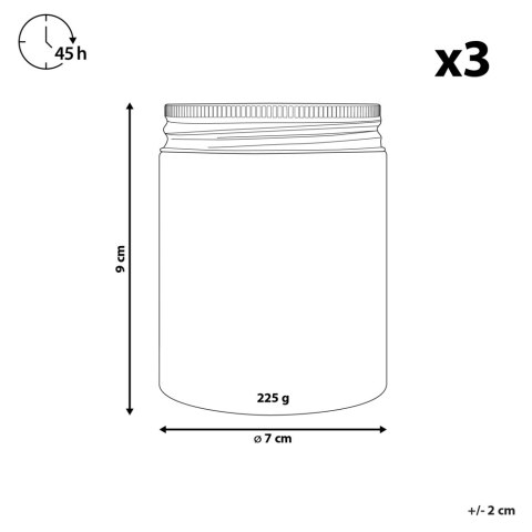 3 świece zapachowe sojowe bergamotka/ wanilia/ lawenda FRUITY BLOOM