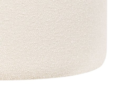 Puf boucle ⌀ 39 cm biały MOAB