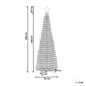 Sztuczna choinka z kolorowymi światełkami Smart LED i aplikacją 188 cm SAARLOQ Lumarko!