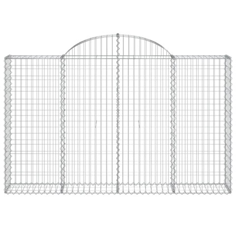 Kosze gabionowe, 20 szt, 200x30x120/140cm, galwanizowane żelazo Lumarko!