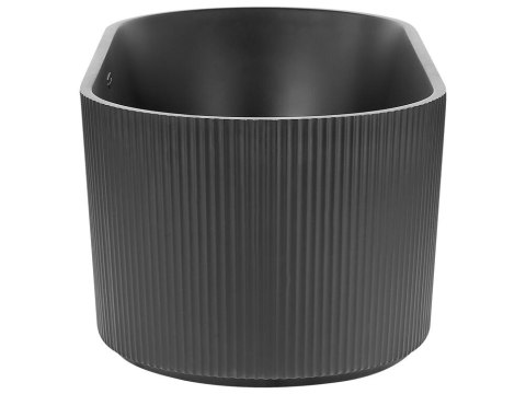 Wanna wolnostojąca 169 cm x 80 cm czarna GOCTA