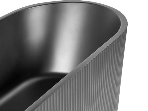 Wanna wolnostojąca 169 cm x 80 cm czarna GOCTA