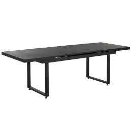Stół ogrodowy 180/240 x 90 cm Metal Czarny VALCANETTO Lumarko!