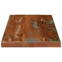 Blat stołu, 60x40x2,5 cm, prostokątny, lite drewno z odzysku Lumarko!