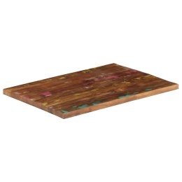 Blat stołu, 70x60x1,5 cm, prostokątny, lite drewno z odzysku Lumarko!