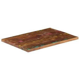 Blat stołu, 70x60x2,5 cm, prostokątny, lite drewno z odzysku Lumarko!