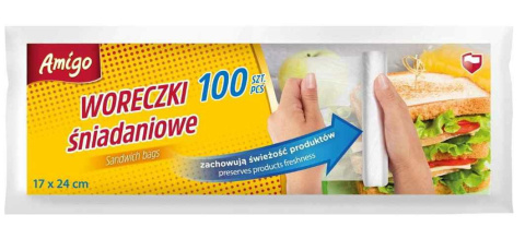 Gosia Amigo Woreczki Śniadaniowe 100szt 7745..